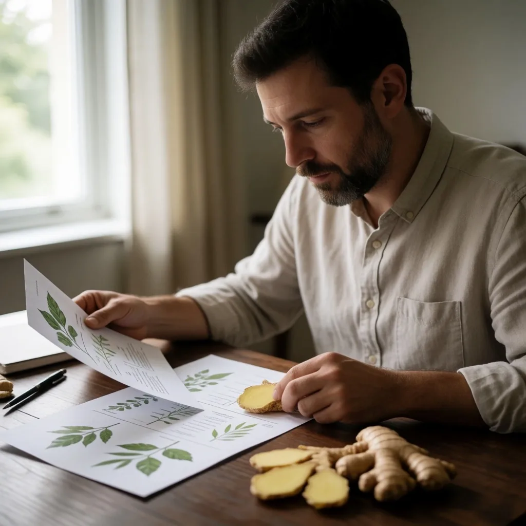 Editorial researcher reviewing natural wellness ingredient information